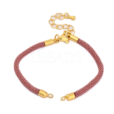 Nylon Cords Bracelet Makings Fit for Connector Charms AJEW-P116-02G-19-1