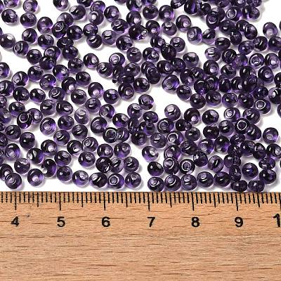 Transparent Colours Glass Seed Beads SEED-P006-02A-12-1