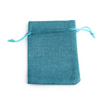 Burlap Packing Pouches Drawstring Bags X-ABAG-Q050-7x9-17-1