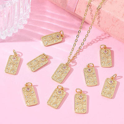 SHEGRACE Valentine's Day Brass Cubic Zirconia Pendants XGRQ3K114-552G-1