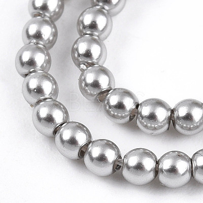 Baking Paint Pearlized Glass Pearl Bead Strands HY-N002-2mm-A03-1