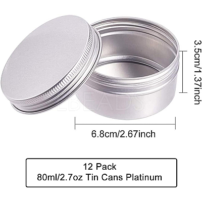 Round Aluminium Tin Cans CON-BC0005-18B-1