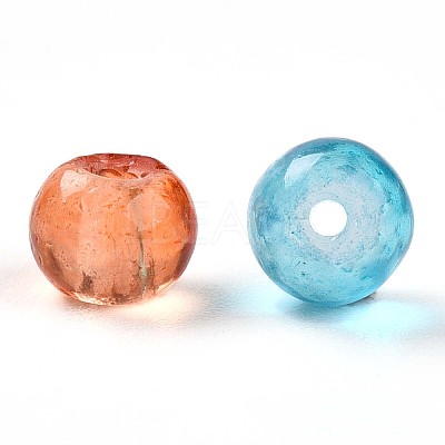 Baking Paint Transparent Glass Beads DGLA-Q022-4mm-M-1