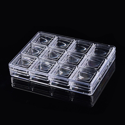 Rectangle Polystyrene Plastic Bead Storage Containers CON-N011-045-1