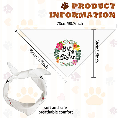 Cotton Dog's Kerchief AJEW-WH0503-005-1