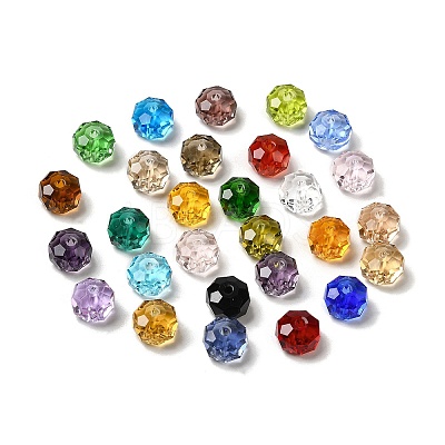 Transparent K9 Glass Beads GLAA-E048-01-1
