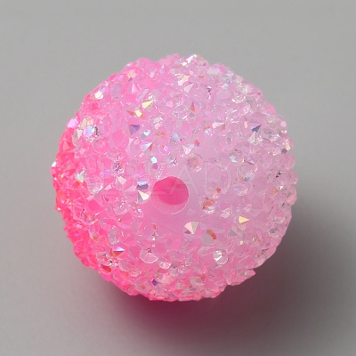 Frosted Acrylic Beads LS-MACR-WH0007-91G-1
