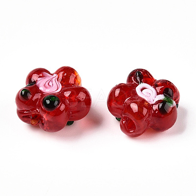 Handmade Lampwork Beads Strands LAMP-D015-08L-1