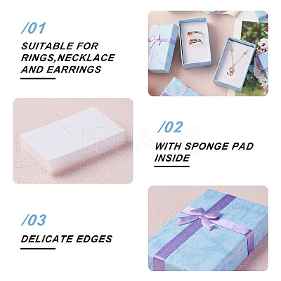 12Pcs Cardboard Jewelry Set Boxes CBOX-YS0001-01B-1