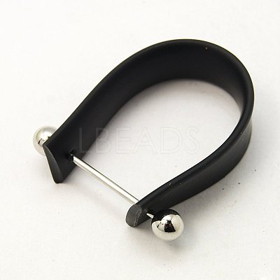 Rubber Cord Ring Components EJEW-G113-1