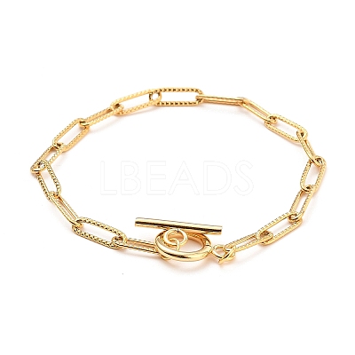 304 Stainless Steel Paperclip Chain Bracelets X-BJEW-JB05514-1