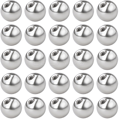 60Pcs Stainless Steel Ear Nuts STAS-BBC0005-14P-1