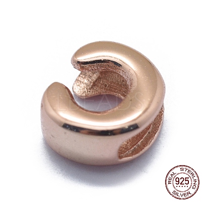 925 Sterling Silver European Beads STER-E064-01C-RG-1