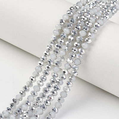 Electroplate Glass Beads Strands EGLA-A034-J4mm-M03-1
