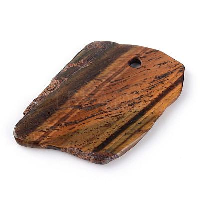 Natural Tiger Eye Pendants G-Q458-17-1