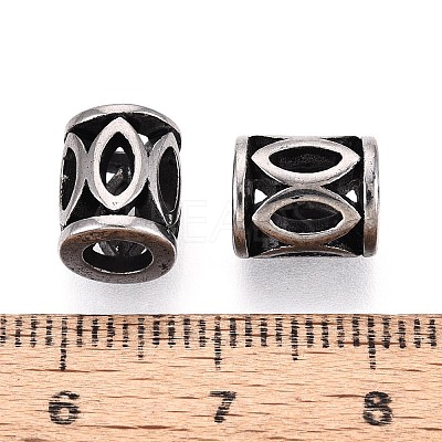 304 Stainless Steel European Style Large Hole Beads STAS-T072-113AS-1