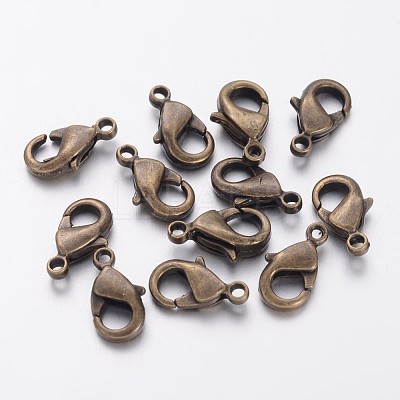 Brass Lobster Claw Clasps KK-904-AB-NF-1