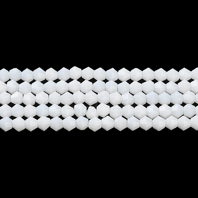 Opaque Solid Color Imitation Jade Glass Beads Strands EGLA-A039-P4mm-D15-1