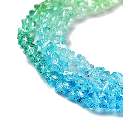 Transparent Glass Bead Strands LS-GLAA-H023-03E-1