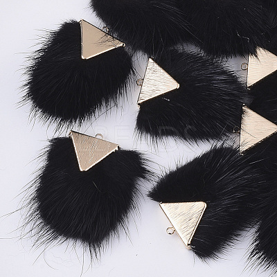 Faux Mink Fur Tassel Pendant Decorations FIND-S302-05K-1