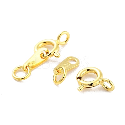 925 Sterling Silver Spring Ring Clasps STER-H111-06G-1