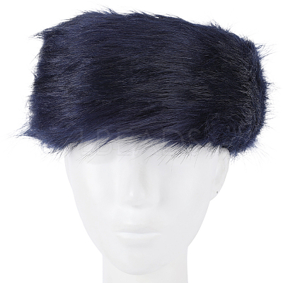 1Pc Faux Fur Fiber Yarn Warmer Headbands COHT-CY0001-01C-1