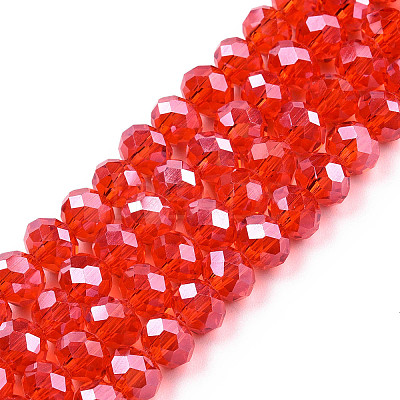 Electroplate Glass Beads Strands EGLA-A034-T2mm-A27-1