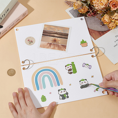 2Pcs Acrylic Sticker Display Stand Holder ODIS-BC0001-18A-1