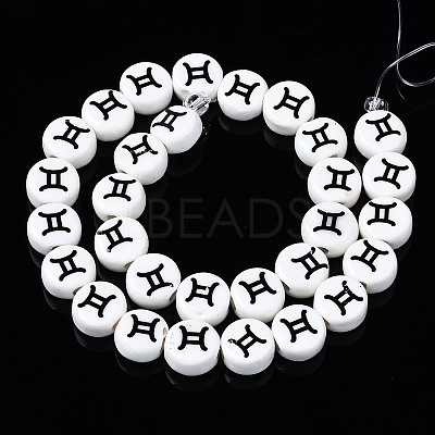 Handmade Porcelain Ceramic Beads Strands PORC-S502-032B-1