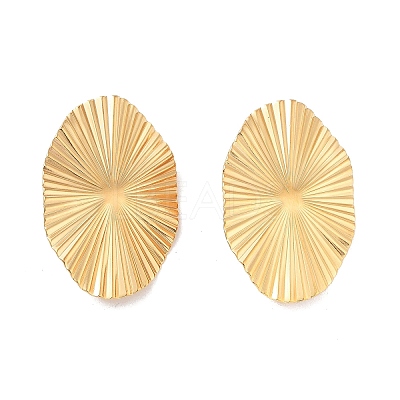 Ion Plating(IP) 304 Stainless Steel Stud Earring Findings STAS-P357-01B-G-1
