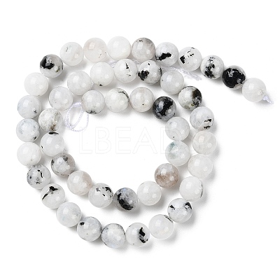Natural Rainbow Moonstone Beads Strands G-Q1001-A05-03-1