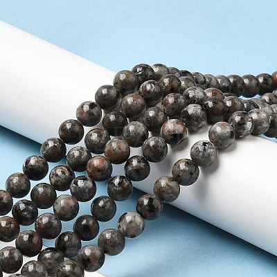 Natural Fluorescent Syenite Rock(Glow under UV Light) Beads Strands G-K340-A05-03-1