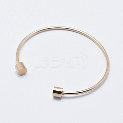 Eco-Friendly 316 Surgical Stainless Steel Cuff Bangle Making STAS-I078-02RG-NR-1