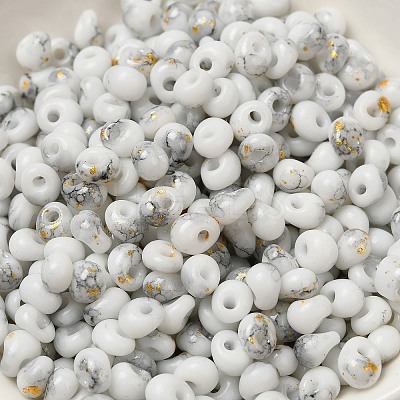 Baking Paint Glass Seed Beads SEED-F006-01A-09-1