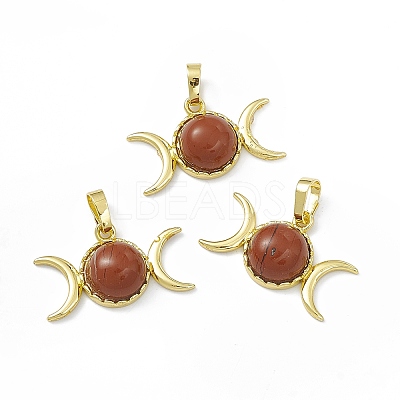 Natural Red Jasper Pendants G-H283-02E-1