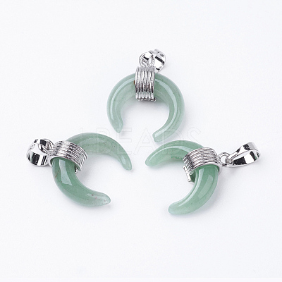 Natural Green Aventurine Pendants G-E425-06P-1