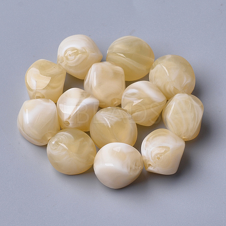 Acrylic Beads OACR-T007-08C-1