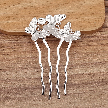 Alloy Hair Comb Findings PW-WGDE38F-01-1