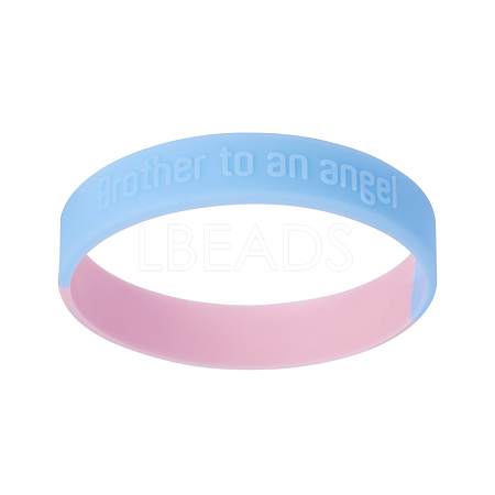 Silicone Wristbands Bracelets BJEW-TW0001-01-1