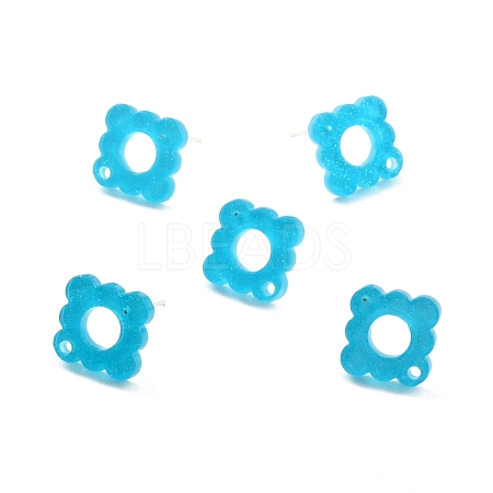 Acrylic Stud Earring Finding FIND-B003-01B-1