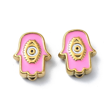 Ion Plating(IP) 304 Stainless Steel Enamel Beads STAS-Q318-10D-1