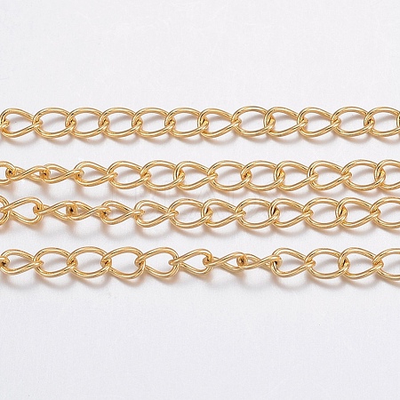 3.28 Feet Ion Plating(IP) 304 Stainless Steel Curb Chains X-CHS-H017-03G-10M-1