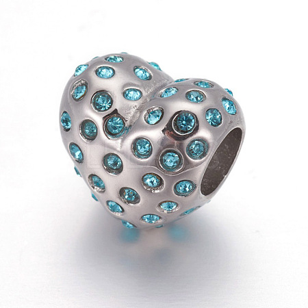 304 Stainless Steel European Style Beads OPDL-L013-22A-1
