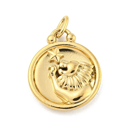 304 Stainless Steel Pendants Rhinestone Settings LS-STAS-O009-01E-G-1