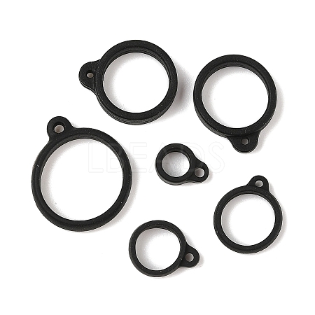 60Pcs 6 Styles Silicone Pendant SIL-GF0001-47-1