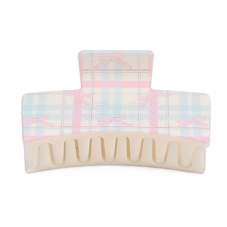 Plastic Printed Claw Hair Clips PHAR-K007-03A-1