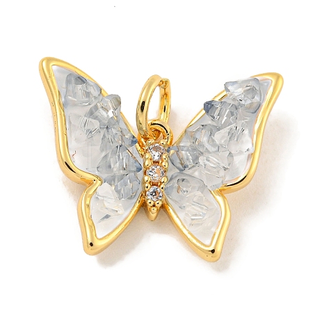 Natural Quartz Crystal Pendants X-KK-P275-24G-1