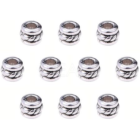 Alloy Tibetan Style Grooved Spacer Beads PALLOY-PH0005-18-1