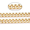 Aluminum Diamond Cut Faceted Curb Chains CHA-N003-20KCG-2
