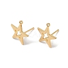 Brass Stud Earring Findings KK-R164-06G-1